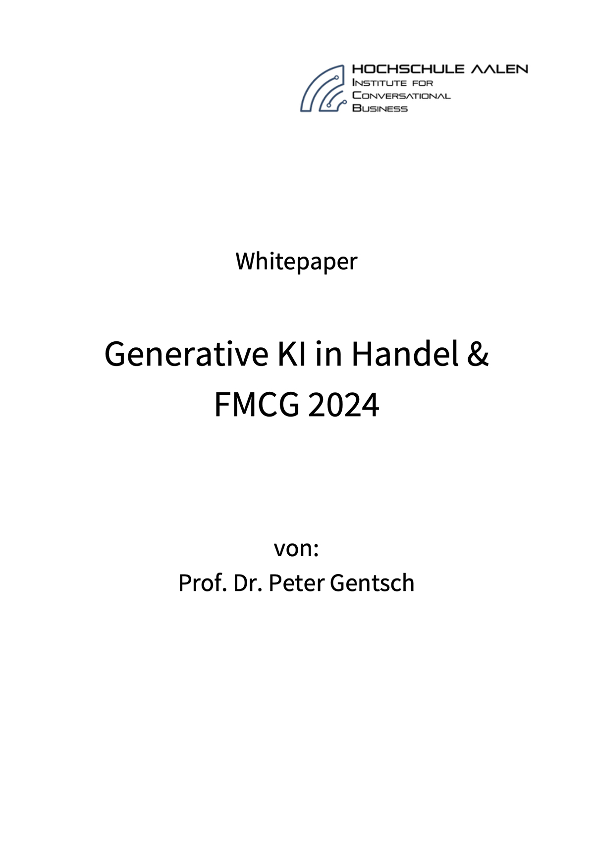 Whitepaper Generative KI in Handel und FMCG 2024